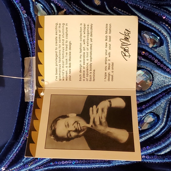 Blue Velvet Sapphire Rhinestone Top by Bob Mackie - Picture 4 of 5